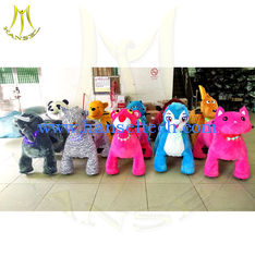 China Hansel happy ride toy animal scooter ride hot in shopping mall kids coin operated game machine walking animal toy proveedor