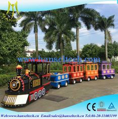 China Hansel cheap Tourist Amusement Trackless Kids Mini Train amusement trains for sale factory proveedor
