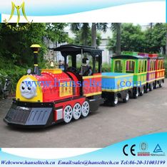 China Hansel Electric amusement sightseeing park rides trackless road trains for sale amusement train rides proveedor