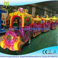 China Hansel children park riders outdoor electric mall trains/kids electric amusement train rides for sale proveedor