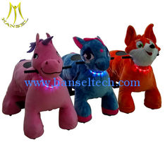 China Hansel high quality stock coin operated plush electric animal bike for sale manufacturer proveedor