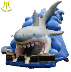 China Hansel low price amusement park inflatable toys shark slide for children in game center proveedor