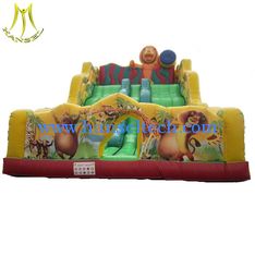 China Hansel high quality challenge games inflatable slide for kids in amusement park proveedor