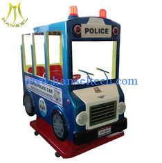 China Hansel Popular indoor games fiberglass police motor kiddie rides proveedor