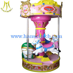 China Hansel amusement park games factory  3 seats mini carousel for sale proveedor