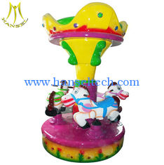China Hansel used kiddie rides for sale coin operated games fiberglass toys carousel ride proveedor