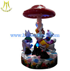 China Hansel   Merry go round amusement park Rides equipment  3seat happy carousel rabbit for sale proveedor