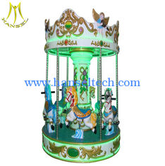 China Hansel mechanical horse ride for sale 3 seats mini carousel for sale proveedor