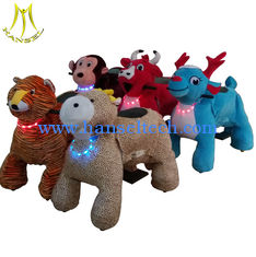 China Hansel  hot-selling kids coin operated electric plush riding motorized animal proveedor