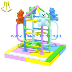 China Hansel  indoor theme park for kids soft play equipment climbing castle proveedor