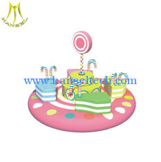 China Hansel  kids' amusement park game room equipment attractions for children eletric revolve cake proveedor