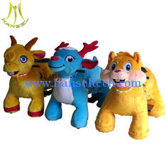 China Hansel    plush toys stuffed animals on wheels plush animal electric scooter Guangzhou proveedor