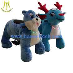 China Hansel  electric kids walking motorized plush riding animals in mall with CE certificate proveedor