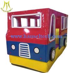 China Hansel  children play game soft play car items for rent attraction large kiddie bus ride in mall proveedor