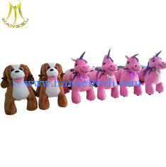 China Hansel electric walking unicorn toy rides for kiddie rides for the theme park proveedor