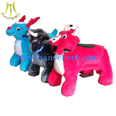 China Hansel popular carnival games plush electric ride on animals with 4 wheels proveedor