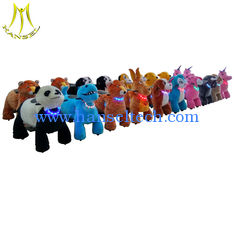 China Hansel  kids in the park games plush animals riding children electric toy proveedor