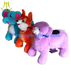 China Hansel amusement park games for mall and plush children ride on animals with necklace proveedor