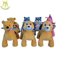 China Hansel coin operated plush electric ride on bike for kids funny dog ride in mall proveedor