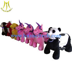 China Hansel safari plush moving electronic animal horse rides toys proveedor