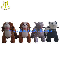 China Hansel  plush dog toys rides child animal car electric walking toys for mall proveedor