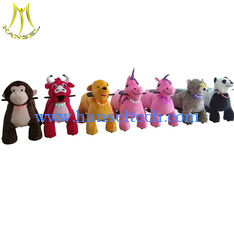 China Hansel coin operated walking kiddie ride on electronic plush animal proveedor