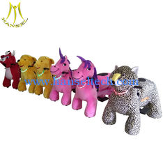 China Hansel park games children ride on plush electrical animals car proveedor