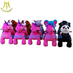 China Hansel battery operated lovely plush coin operated electric animal ride proveedor