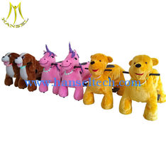 China Hansel children coin operated electronic kiddie ride on plush animals proveedor
