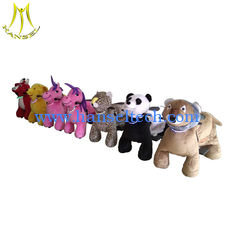 China Hansel   baby walker manufacturer horse carriage wheels plush rocking ride on animal proveedor
