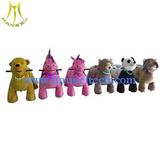 China Hansel  coin operated plush outdoor ride walking animals for shopping mall proveedor