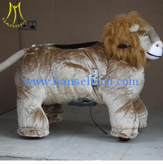 China Hansel motorized plush riding animals plush animal petting zoo kids riding horse toy for sale proveedor