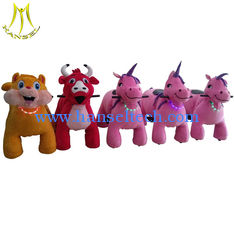 China Hansel amusement park rides coin operated kiddie ride on plush animals proveedor
