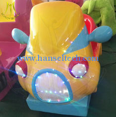 China Hansel hot selling fiberglass body coin operated kids electric ride on car proveedor
