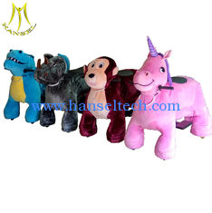China Hansel hot-seling battery operated toy unicorn motorized plush animal in mall proveedor