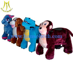 China Hansel   coin operated plush electric rideable animal kids ride on 4 wheel electric bike proveedor