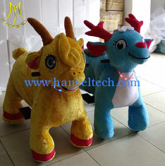 China Hansel  happy rider toys plush rocking horse riding  unicorn coin operated proveedor