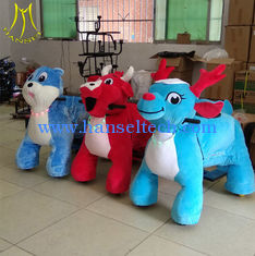 China Hansel outdoor playground  coin operated electric toy car motorized plush riding animals proveedor