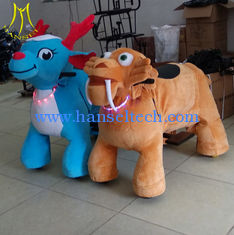 China Hansel plush  rideable machines stuffy animal amusement park equipment rides proveedor
