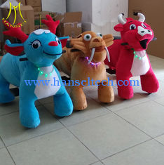 China Hansel commercial machine for kids animal electrc ride large plush ride toy on wheels proveedor