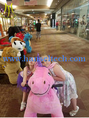 China Hansel 2018 latest soft toy rides dog toys plush zippy zoo rides children electric car ride proveedor