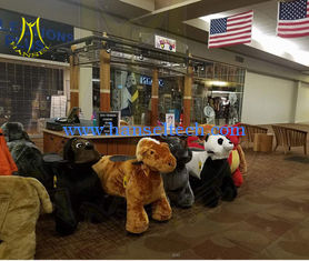 China Hansel  amusement walking plush animal horse electric scooter for children proveedor