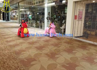China Hansel 2018 commercial kids walking plush animales mountables indoor amusement park games proveedor