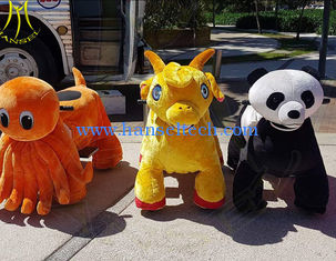 China Hansel hot-selling battery powered indoor kids plush riding animals for sale proveedor