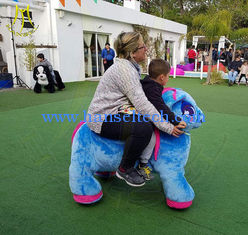 China Hansel children electric plush battery operated zoo animal toy rides for sale proveedor