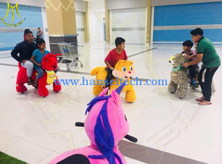 China Hansel indoor amusement rides electric walking horse toy 4wheels proveedor