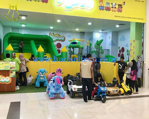 China Hansel  wholesale coin operated animal electric car kids plush rocking horse proveedor