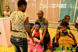 China Hansel popular plush stuffed animal bike ride electric ride on toy unicorn in mall proveedor