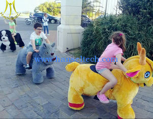 China Hansel entertainment games shopping mall electric mountable animal plush ride proveedor