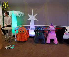 China Hansel hot selling kids indoor playground plush animal electric ride proveedor